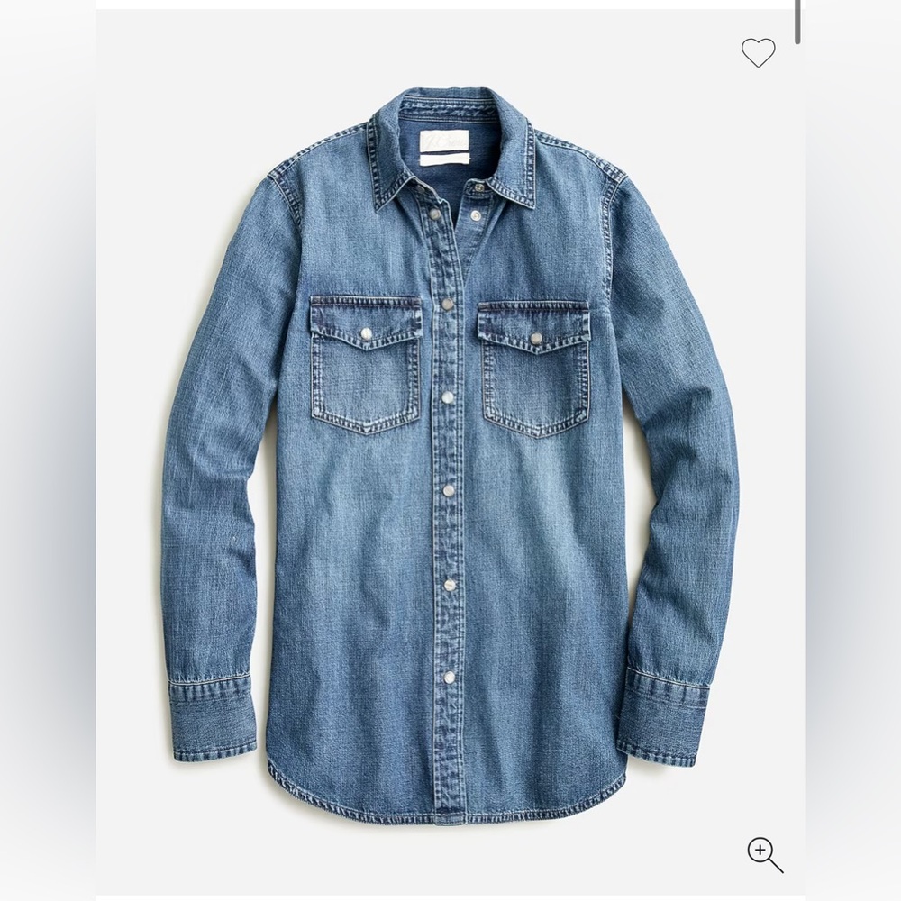 NWT J. Crew Slim-Fit Chambray Jean Shirt
